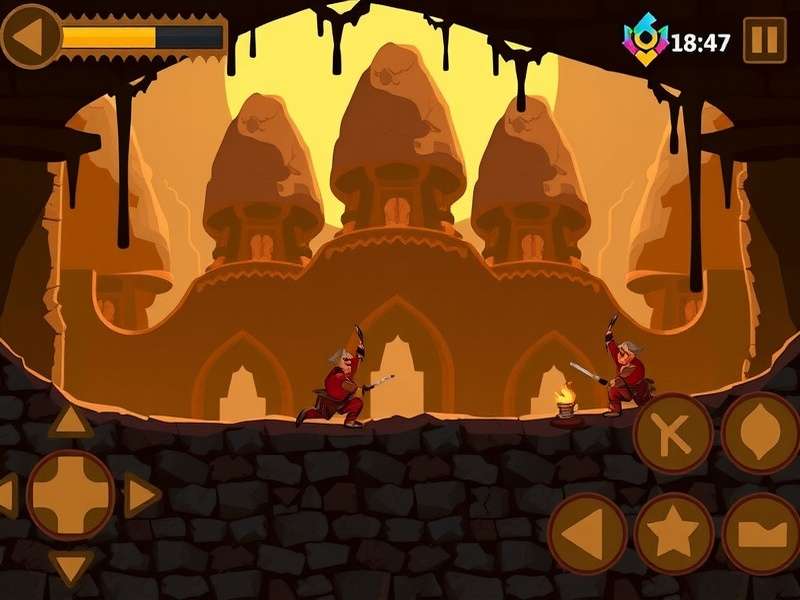 Badami Cave Warrior Game Screenshot